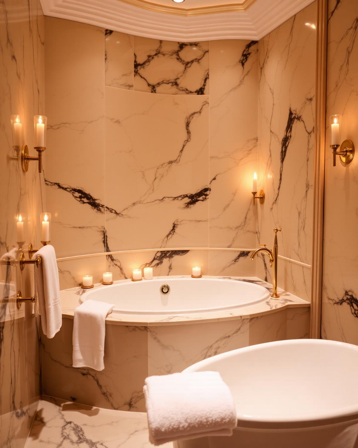 Marble bathroom